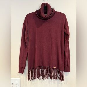 🔥Michael Kors Women’s Burgundy Turtleneck  Sweater Size XS🔥